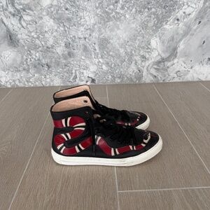 Black Gucci Leather Sneakers